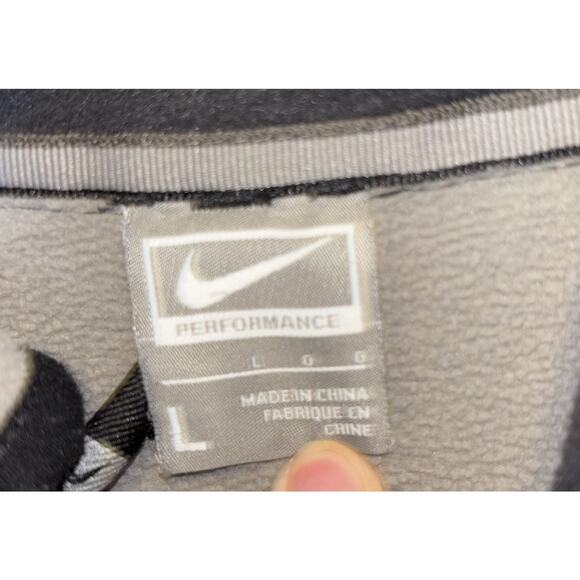 Nike Jacket Unisex L Black Performance Fleece Full Zip Up Coat Whoosh Outdoor - Picture 3 of 9